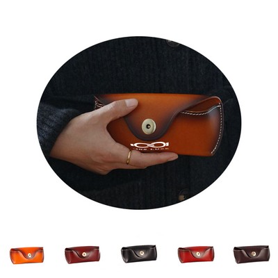 Leather Eyeglass Case Storage