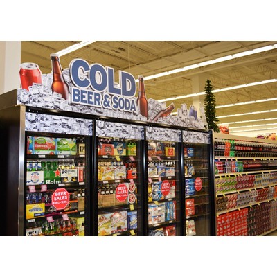 Vinyl Cooler Decals - 4"w x 6"h - Custom Print