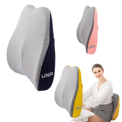 Memory Foam Lumbar Cushion-Ergonomic Back Support For Office Chair & Pregnancy