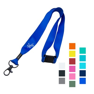 Polyester Lanyard with Lobster Claw & Safety