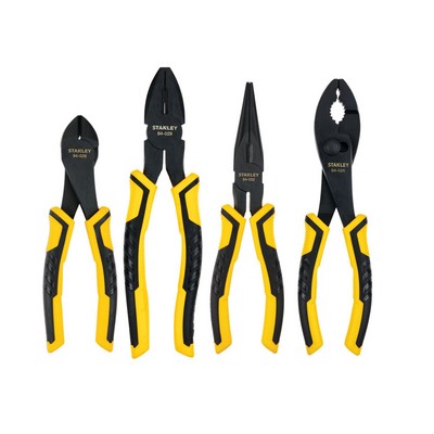 Stanley 4Pc Bi-Material Plier Set Deluxe