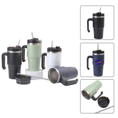 20 oz Stainless Steel Tumbler With Handle