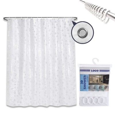 Waterproof Plastic Shower Curtain for Bathroom
