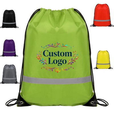 Reflective Drawstring Backpack