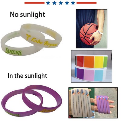 UV-sensitive color-changing wristband