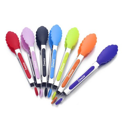 8" Silicone Kitchen Tongs