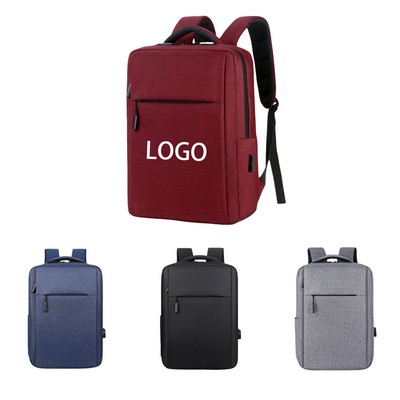 Business Slim Laptop Backpack with USB Charging Port