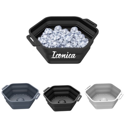 Foldable Silicone Ice Bath Tub Bucket