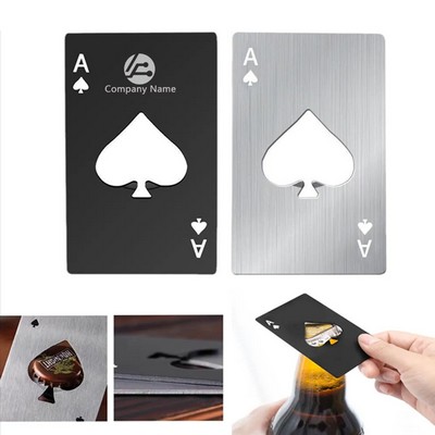Poker Card Flat Bottle Opener