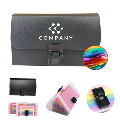 A6 Expanding Folders Buckle Accordion File Organizer