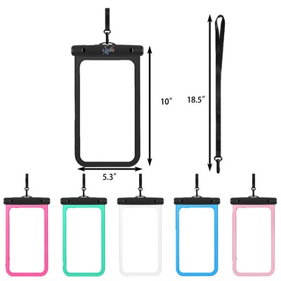 10" Waterproof Phone Pouch Passport Dry Bag with Strap