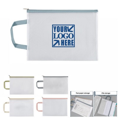 A4 PVC Waterproof Hand-held File Bag