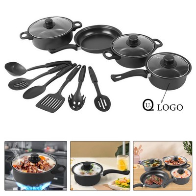 13-Piece Granite Rock Coating Pots Cookware Set