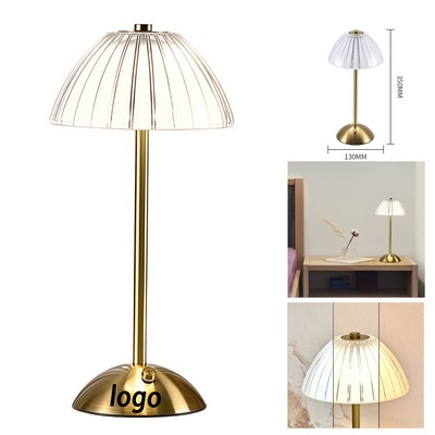 Custom Umbrella-Shaped LED Crystal Table Lamp – Diamond-Cut Shade, Decorative Accent