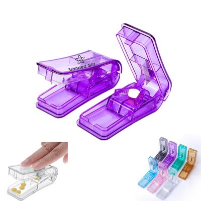 Pill Cutter and Splitter with Built-In Dispenser