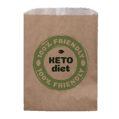 Full Color Natural Food Safe Paper Bags (5.75" x 7.5")