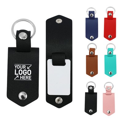 PU Leather Photo Frame Keychain for Anniversaries Weddings Valentine's Gifts