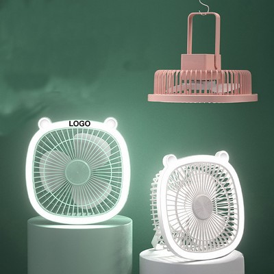 Portable USB Night Light Fan with Mini Design