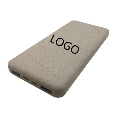 Degradable 10000mAh Wheat Straw Mobile Power Supply