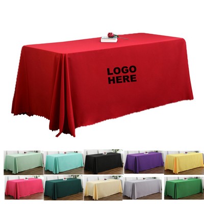 Custom Party Table Cover Wedding Restaurant Table Cloth Washable Polyester Tablecloths