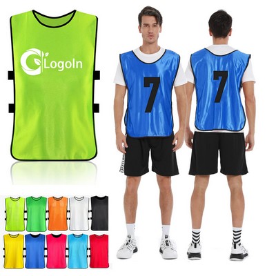 Training Vest Team Sports Pinnies Jerseys for Adult Youth Soccer Practice