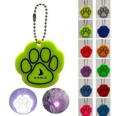 PVC Safety Reflector Pendant Keychain