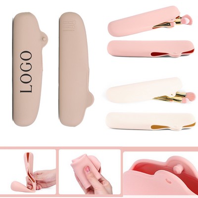 Soft Silicone Travel Makeup Brush Holder