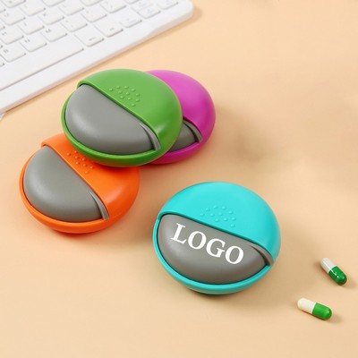 Cute Round Travel Pill Organizer