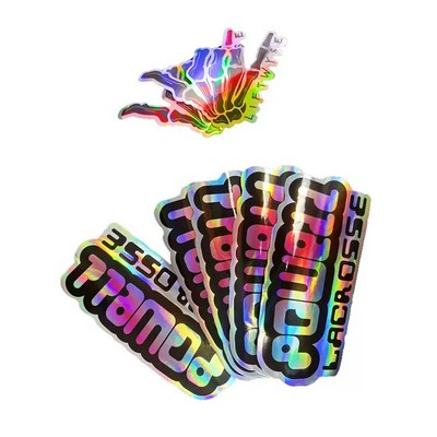 Shiny Holographic Custom Stickers Die Cut
