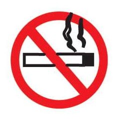 No Smoking Sign Promotional Magnet w/ Strip Magnet (8 Square Inch)