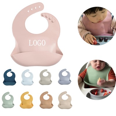 Soft Silicone Baby Bibs Waterproof Unisex Feeding