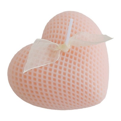 Grid-Patterned Heart-Shaped Aromatherapy Candle