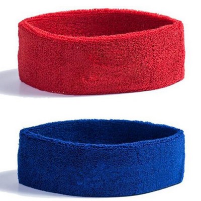 Embroidery LOGO Cotton Sports Headband