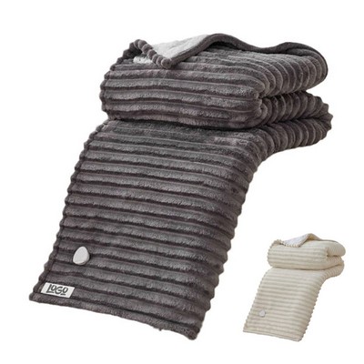 Washable Flannel Striped Electric Heating Blanket