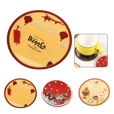 PVC Soft Rubber Coaster