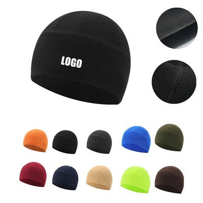 Men Beanie Warm Fleece Skull Polar