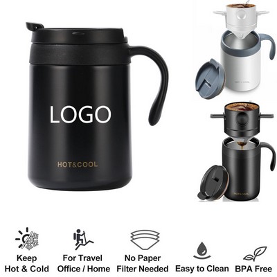 Portable Hand-brewed Coffee Cup 17oz