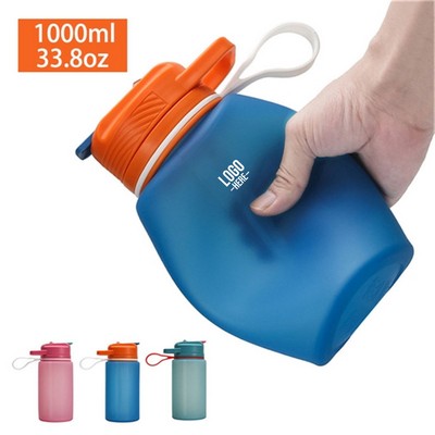 Portable Silicone Sports Water Bottle
