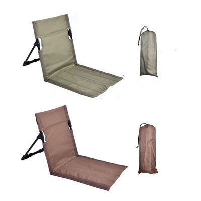 Portable Folding Beach & Garden Chair with Integrated Mat