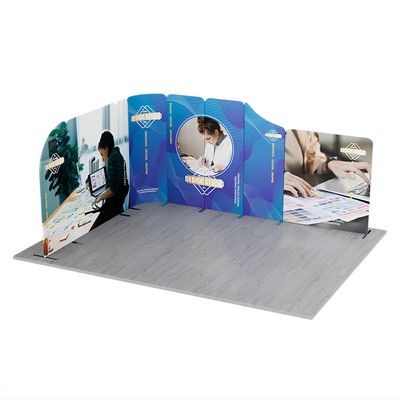 16.4x13' Magnetic Modular Fabric Displays - L Shape (Single Sided)