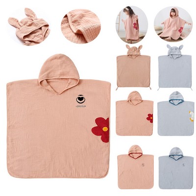 100% Cotton Baby Bath Hooded Towel
