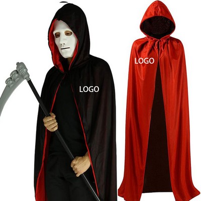 Double Sided Halloween Cloak Cape For Cosplay Rave Costumes