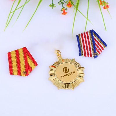 Star-Spangled Zinc Alloy Honor Medal