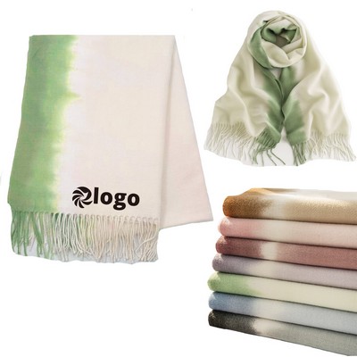 Gradient Winter Shawl Scarf