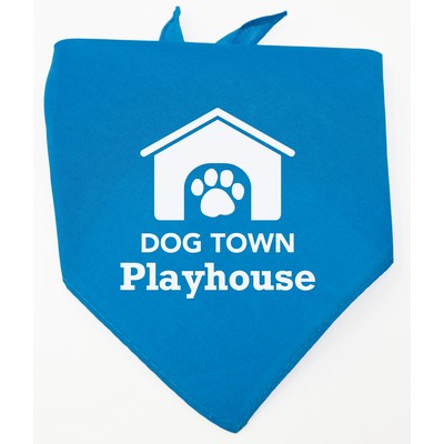 Personalized Small Turquoise/Teal Triangle Pet Bandana