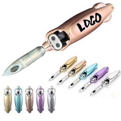 Decompression Transformation Creative Stationery Push Bouncing Ballpoint Pen