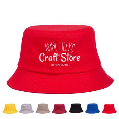 Foldable Cotton Bucket Hat