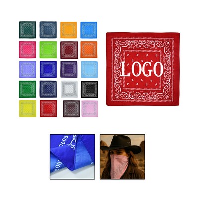 Polyester Paisley Outdoor Bandana