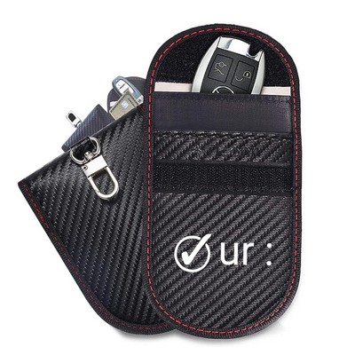 Lanpard Pouch Bag for Car Keys, RFID Signal Blocking Holder, Key Fob Cage Protector, 3.15 x 4.5"