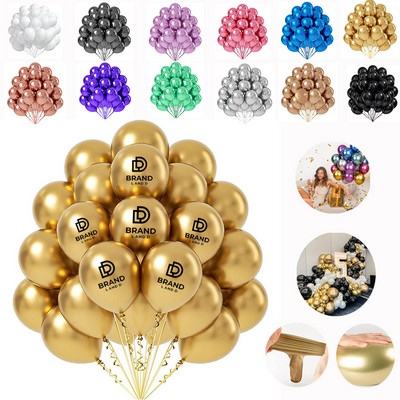 12" Metallic Balloon Birthday Party Decoration